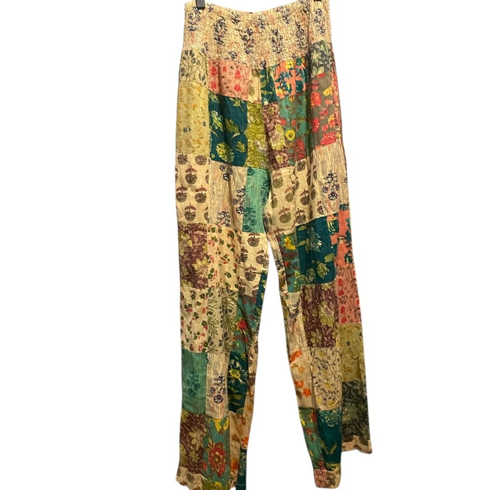 Patchwork Multicolor Women's Pants. 100% Cotton. … - image 1